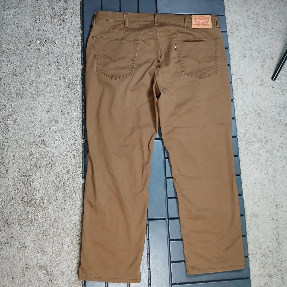 Levis 541‎ Men All Seasons Tech Pants 40X30 Brown 5 Pockets Red Tab Stretch PB83